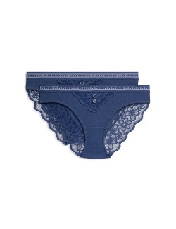 2pk Ebba Ribbed Bikini Knickers