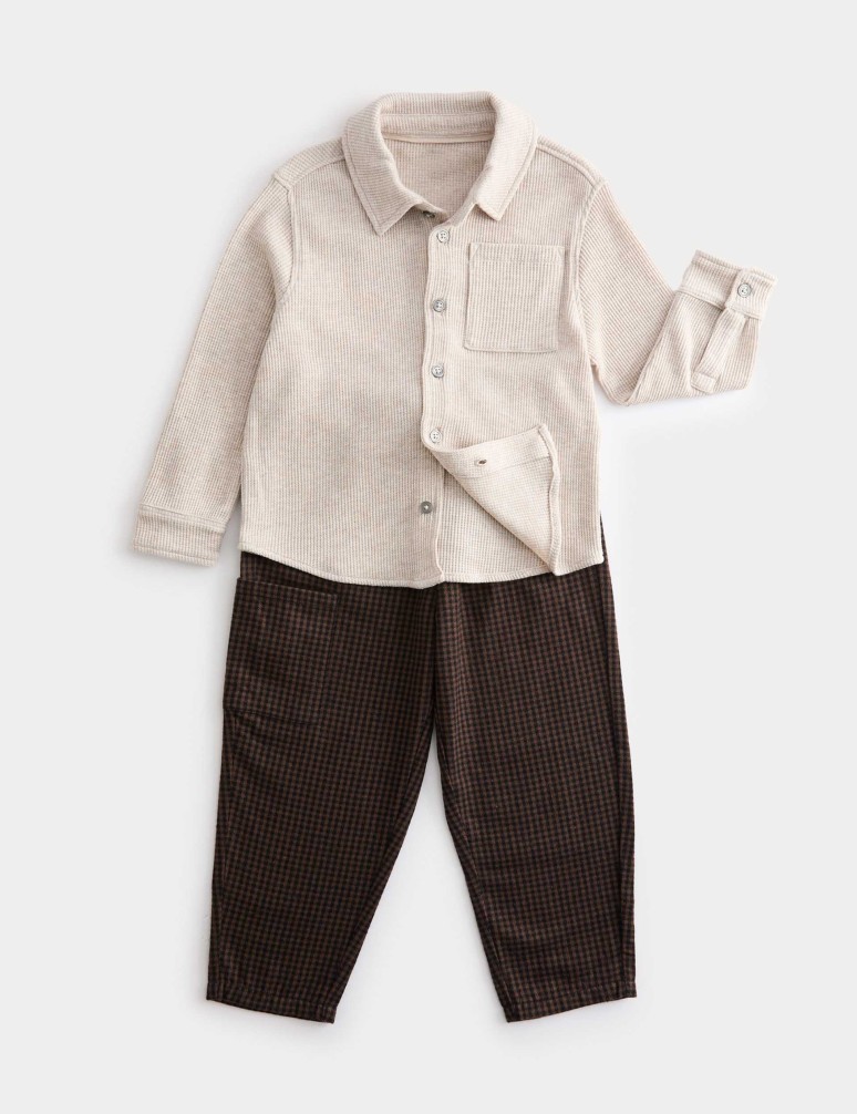2pc Cotton Rich Shirt & Trousers Outfit (2-8 Yrs)