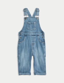 2pc Pure Cotton Denim Dungaree Outfit (0-3 Yrs)