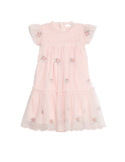 Floral Embroidery Dress (2-7 Years)