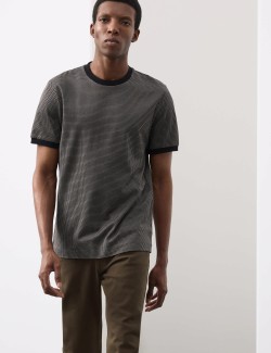 Pure Cotton Jacquard T shirt