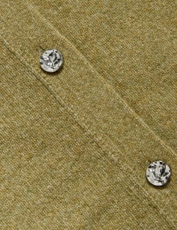 Kardigan s rolákovým límečkem a knoflíky na přední straně