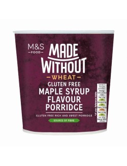 Instantní bezlepková ovesná kaše s příchutí javorového sirupu