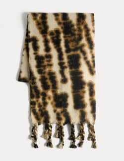 Printed Brushed Scarf