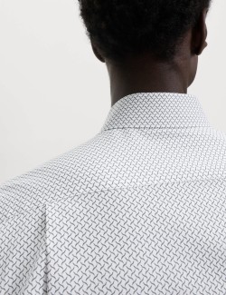 Regular Fit Pure Cotton Printed Shirt