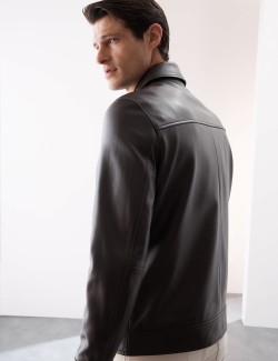 Kožená bunda typu Harrington