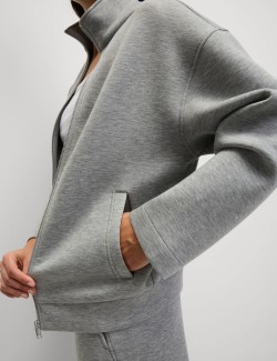 Scuba High Neck Zip Up Sweatshirt