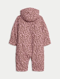 Animal Print Padded Hooded Snowsuit (0-3 Yrs)