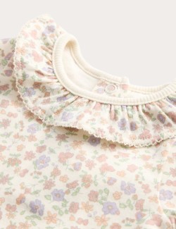 3pk Pure Cotton Floral Long Sleeve Bodysuits (0-3 Yrs)