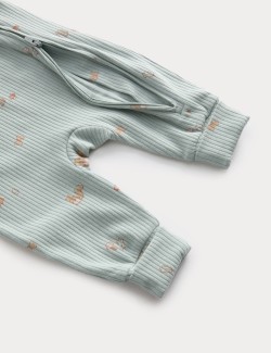 3pk Cotton Rich Woodland Print Sleepsuits (6½lbs-3 Yrs)