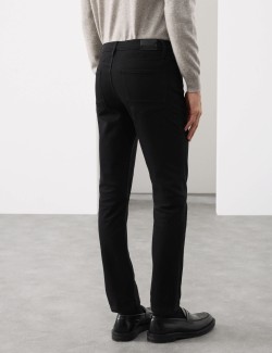 Strečové džíny úzkého střihu s 360 pružností