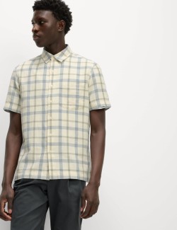 Regular Fit Pure Cotton Check Shirt