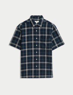 Regular Fit Pure Cotton Check Shirt