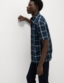 Regular Fit Pure Cotton Check Shirt