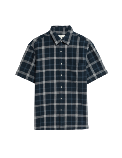 Regular Fit Pure Cotton Check Shirt