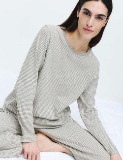 Pyžamová souprava z čisté bavlny s potiskem