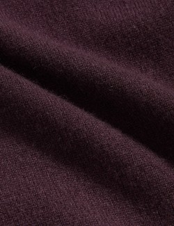 Pure Cashmere Textured Crew Neck Jumper