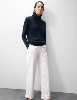 Svetr z čistého kašmíru s rolákovým límcem