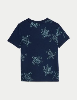 Pure Cotton Turtle Print T-Shirt (2-8 Yrs)