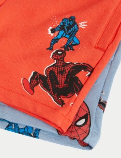 Šortky Spider-Man™ s vysokým podílem bavlny, 2 ks (2–8 let)