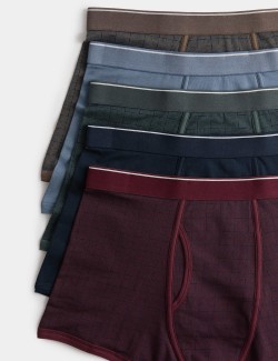 5 Pack Cotton Stretch Tile Print Trunks