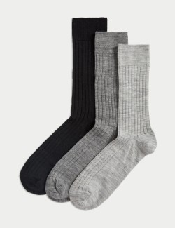 3pk Lambswool Rich Socks
