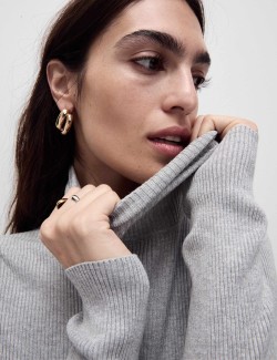 Ribbed Roll Neck Jumper