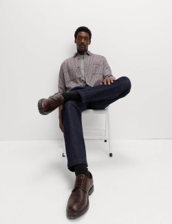 Pure Cotton Striped Flannel Shirt