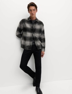 Brushed Checked Overshirt