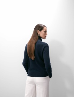 Svetr z čistého kašmíru s rolákovým límcem