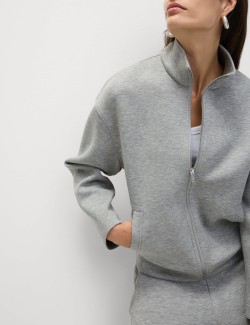 Scuba High Neck Zip Up Sweatshirt