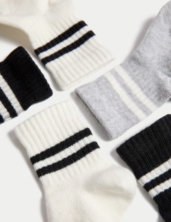 5pk Cotton Rich Baby Socks (0-3 Yrs)