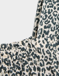 Pure Cotton Leopard Print Dress (6-16 Yrs)
