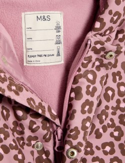 Animal Print Padded Hooded Snowsuit (0-3 Yrs)