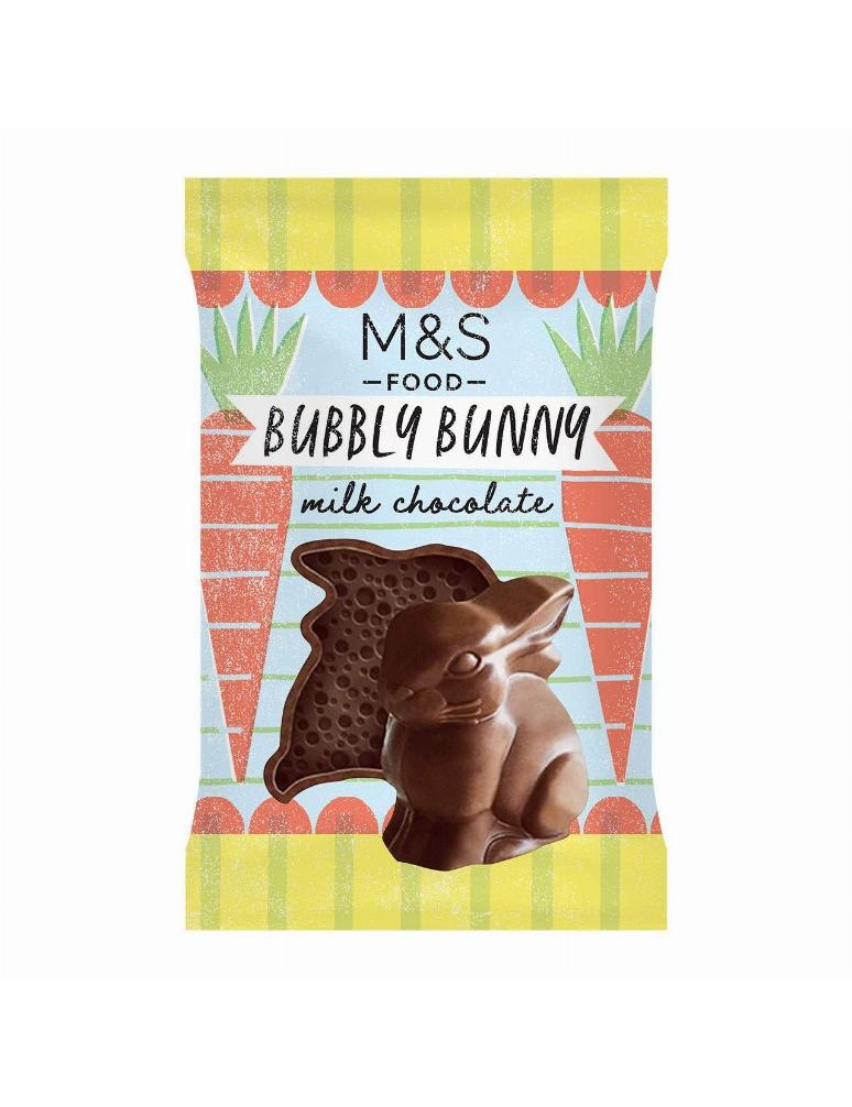 Figurka zajíčka z porézní mléčné čokolády