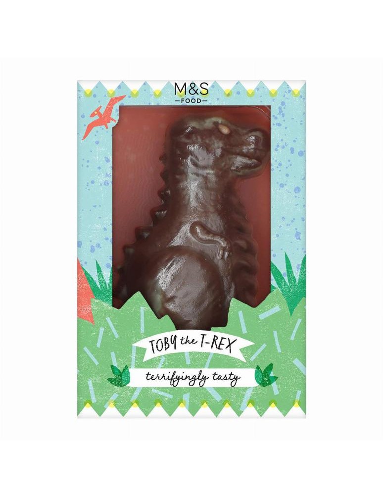 Zdobená dutá figurka z mramorované barevné cukrovinky a mléčné čokolády