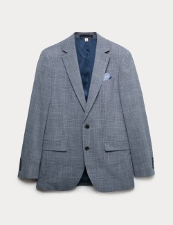 Tailored Fit Check Stretch Jacket
