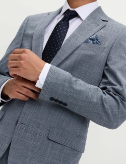 Tailored Fit Check Stretch Jacket