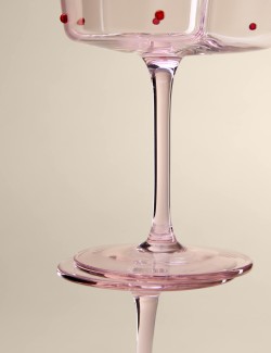 Sada 2 ks širokých sklenic s motivem srdce