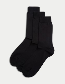 3pk Pure Cotton Socks