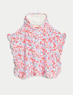 Floral Towelling Poncho...
