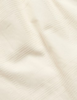 Košile s límečkem a texturovaným krajkováním z čisté bavlny