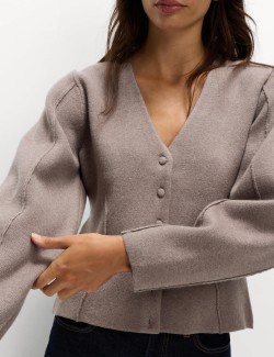 Slim Fit kardigan s výstřihem do V