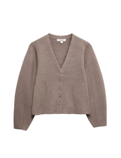 Slim Fit kardigan s výstřihem do V