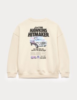 Mikina Stranger Things™ s vysokým podílem bavlny (6–16 let)