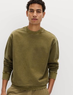 Barvená mikina z čisté bavlny