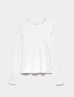 Pyžamový žebrovaný top s úpravou Cool Comfort™ z bavlny a modalu