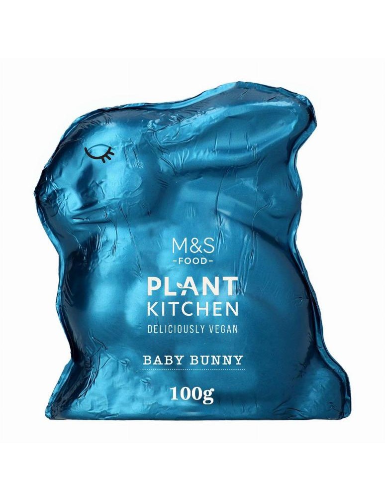 Figurka zajíčka z čokoládové polevy se sušeným rýžovým sirupem a mletými lískovými ořechy