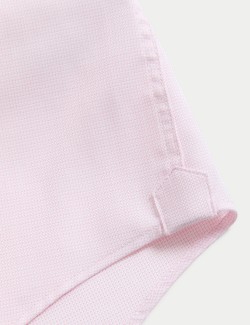 Slim Fit Easy Iron Luxury Cotton Textured Shirt