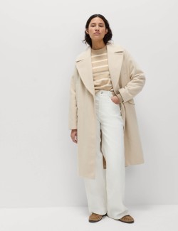 Air-Yarn Striped Crew Jumper